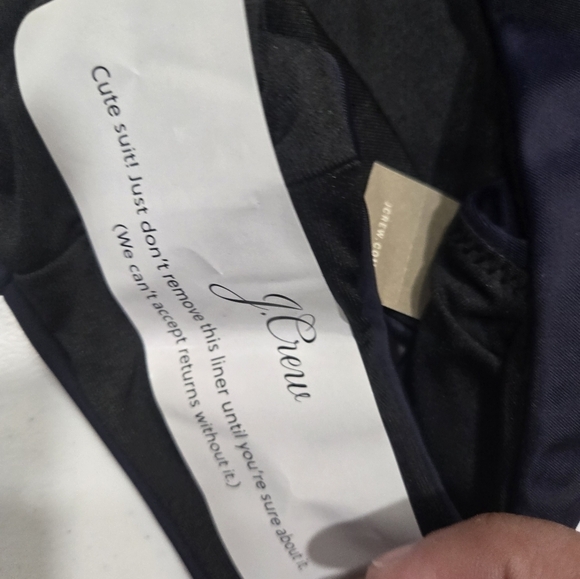 J crew bikini bottom women's size small navy curve waist cheeky bottom mid rise - Picture 7 of 10